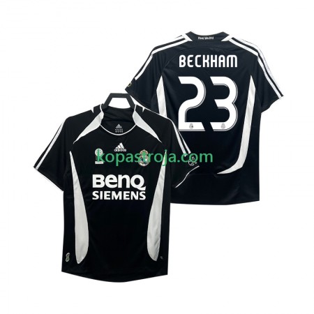 Billiga Fotbollströjor Real Madrid Beckham 23 206 2007 Retro Tredje tröja Kortärmad
